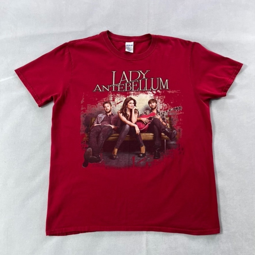 Lady‎ Antebellum T Shirt Large Red Own The Night Tour Tee